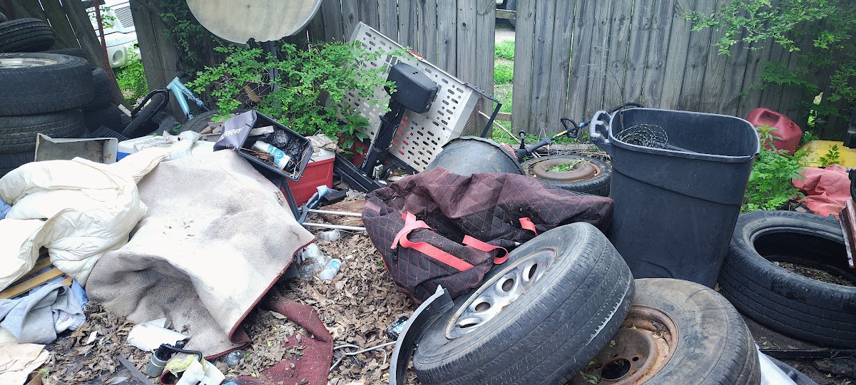 Tulsa J's Junk Removal crew at work